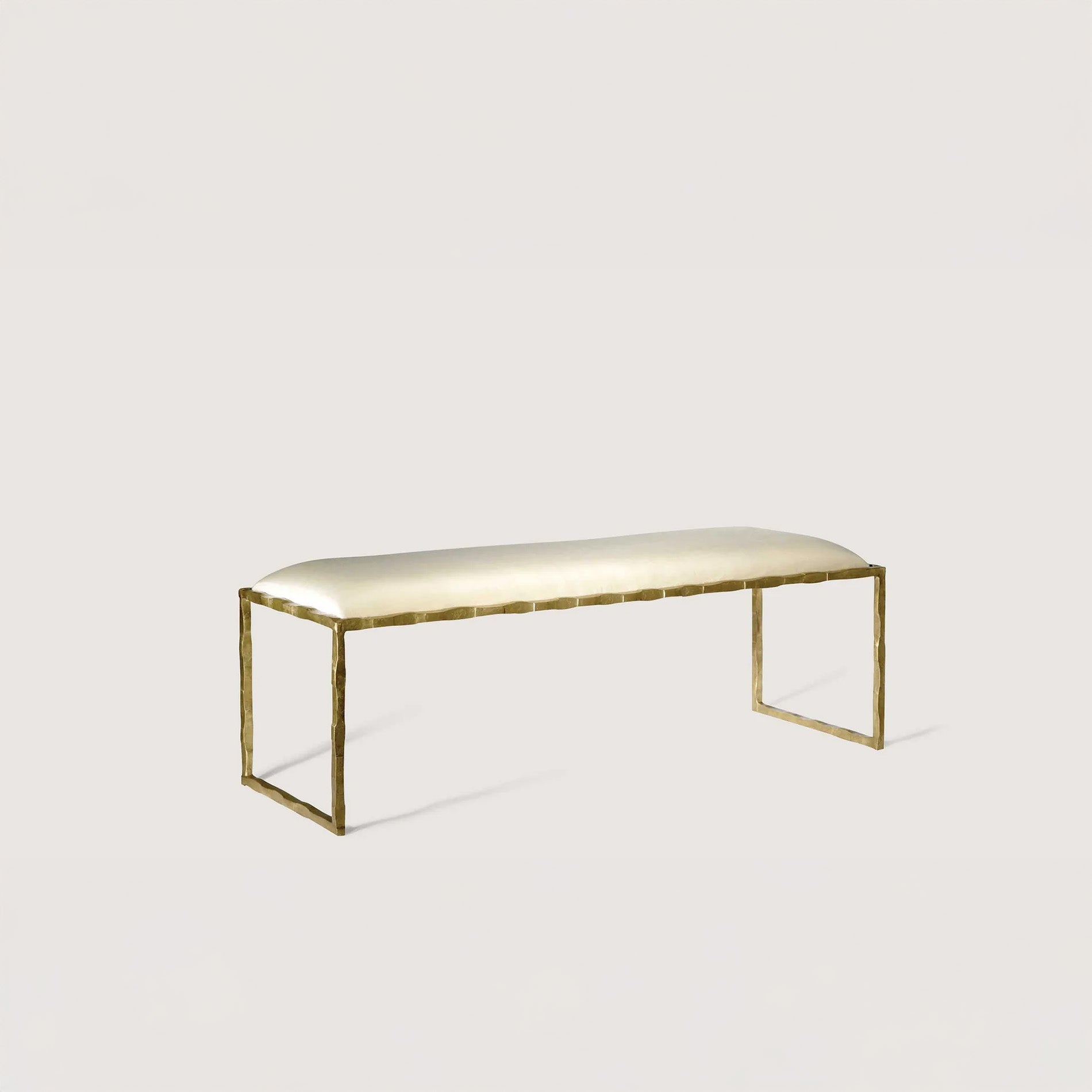 Giacometti Bed End Bench - Versailles Gold With Seat Pad