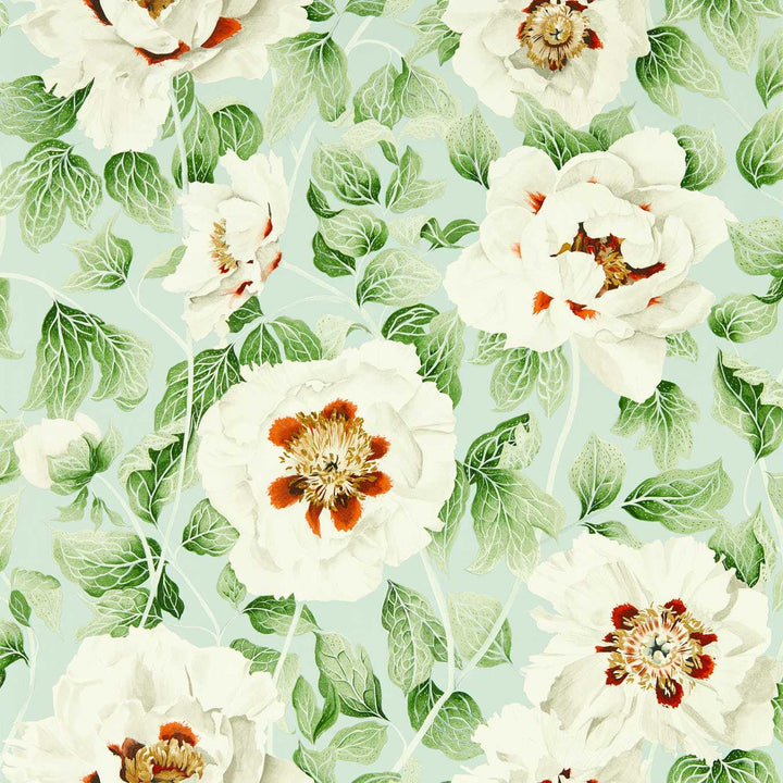 Florent Wallcovering - Seaglass / Clover / Rosehip