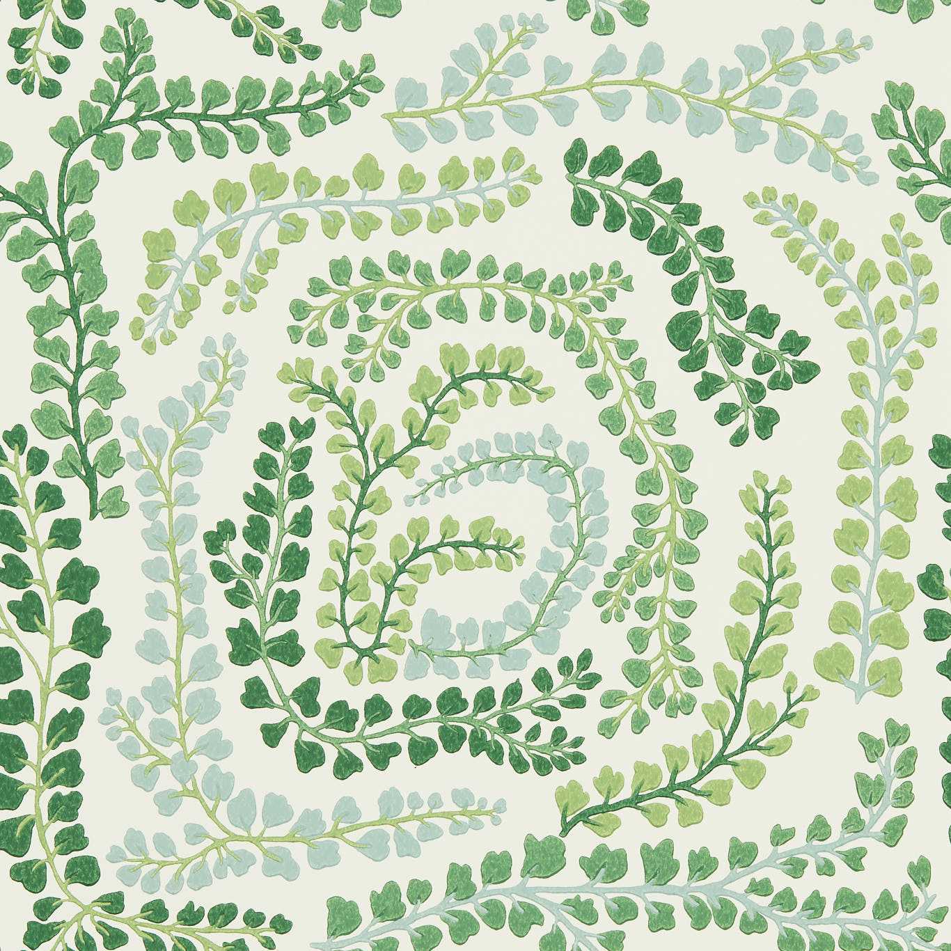 Fayola Wallcovering - Clover / Chalk