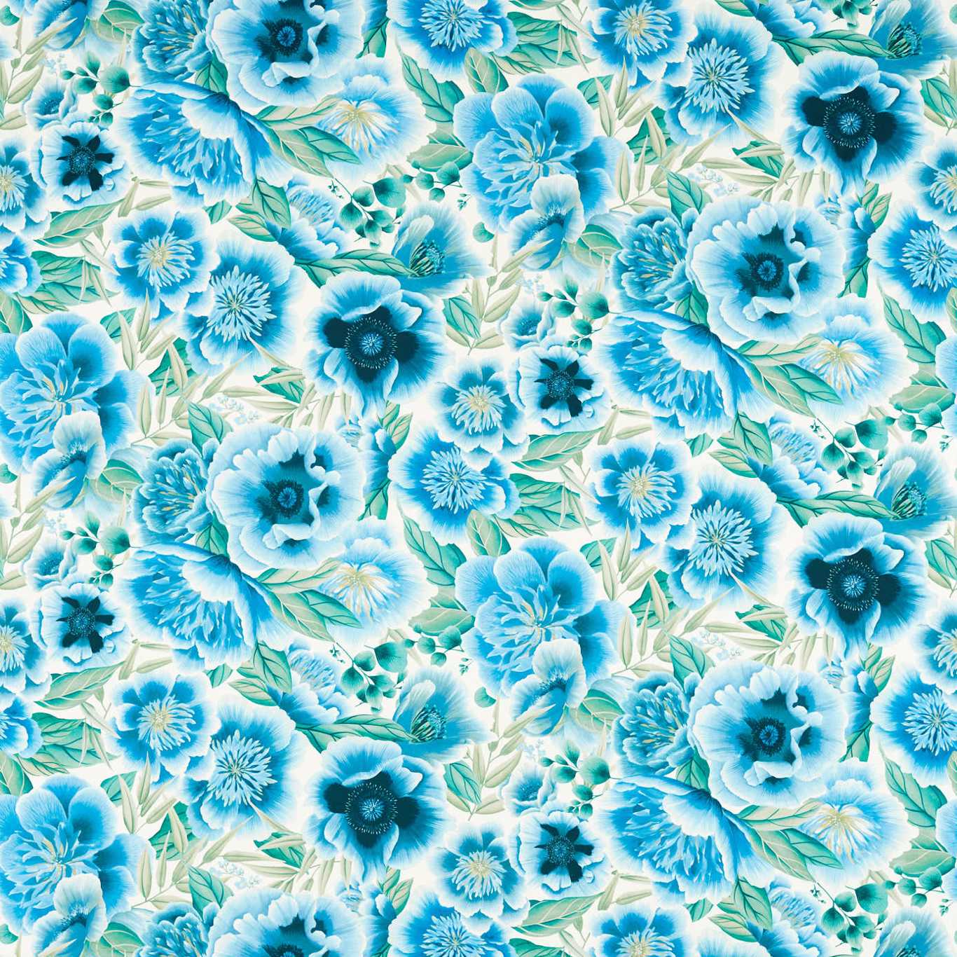 Marsha - Delft / Lagoon / Porcelain