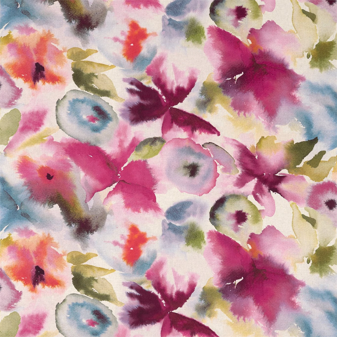 Flores - Fuchsia / Zest / Azure