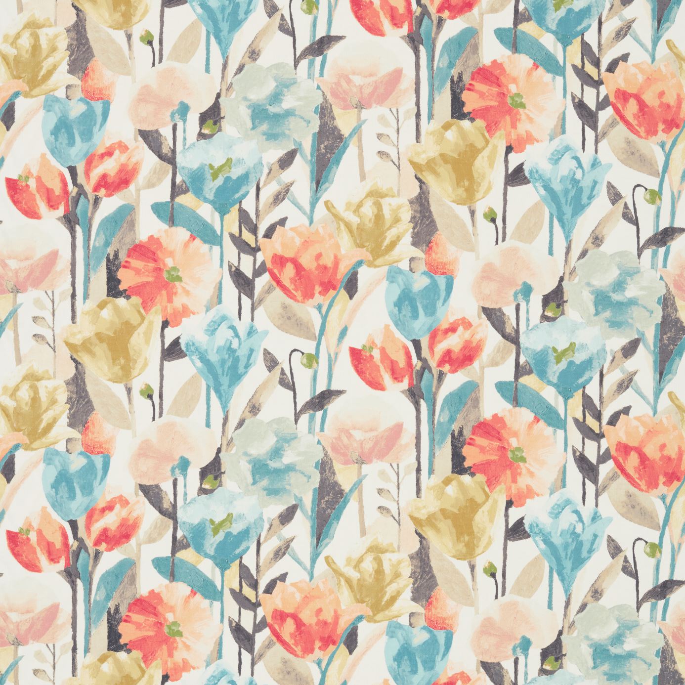 Verdaccio - Coral  /  Maize  /  Cornflower