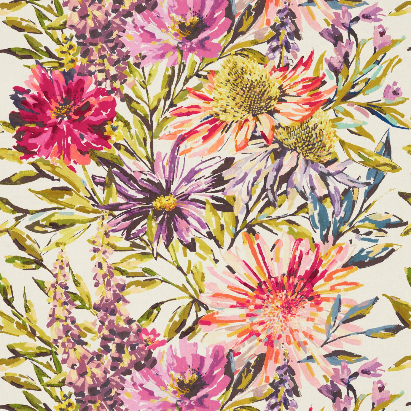 Floreale - Fuchsia  /  Heather  /  Lime