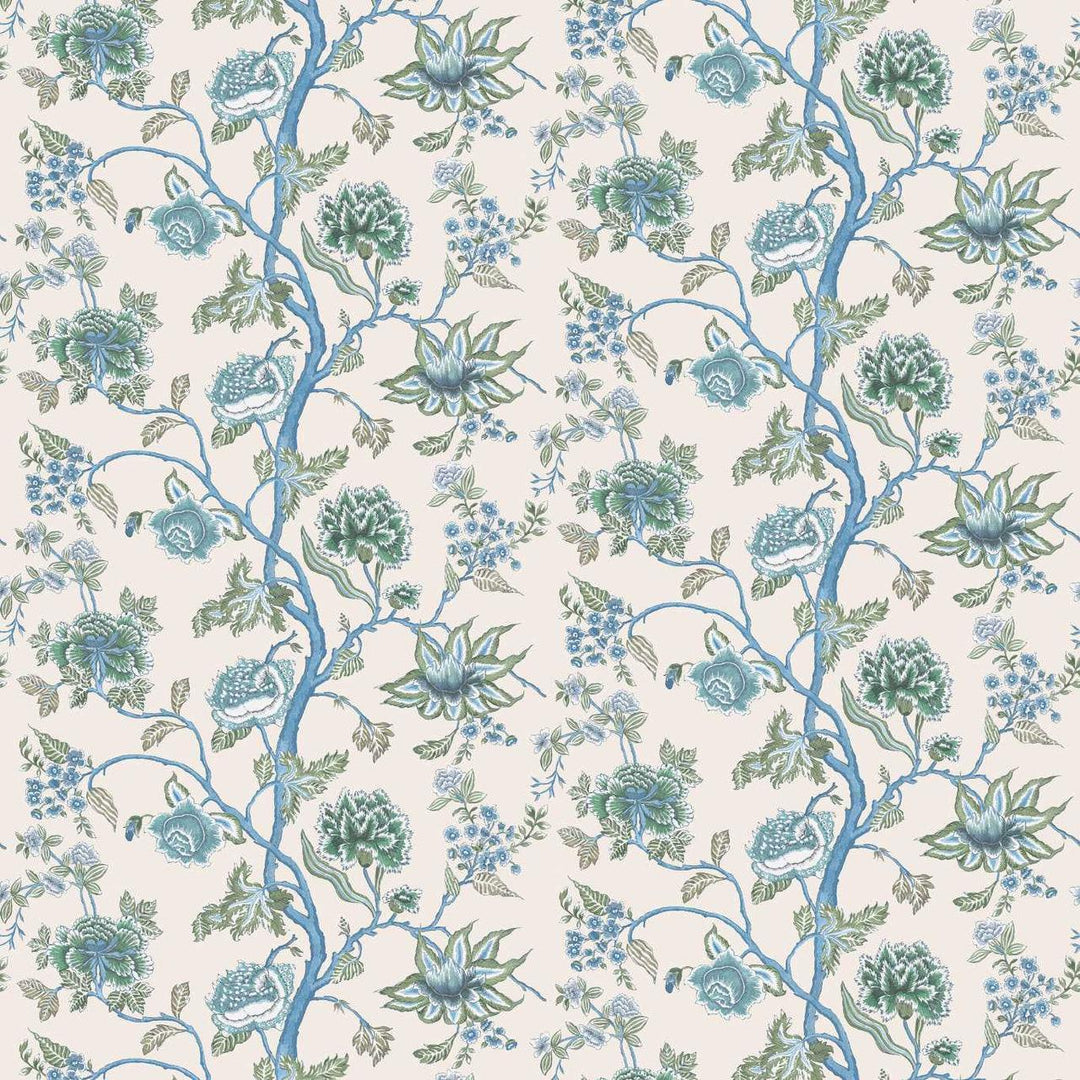 Indienne - Cornflower / Pine