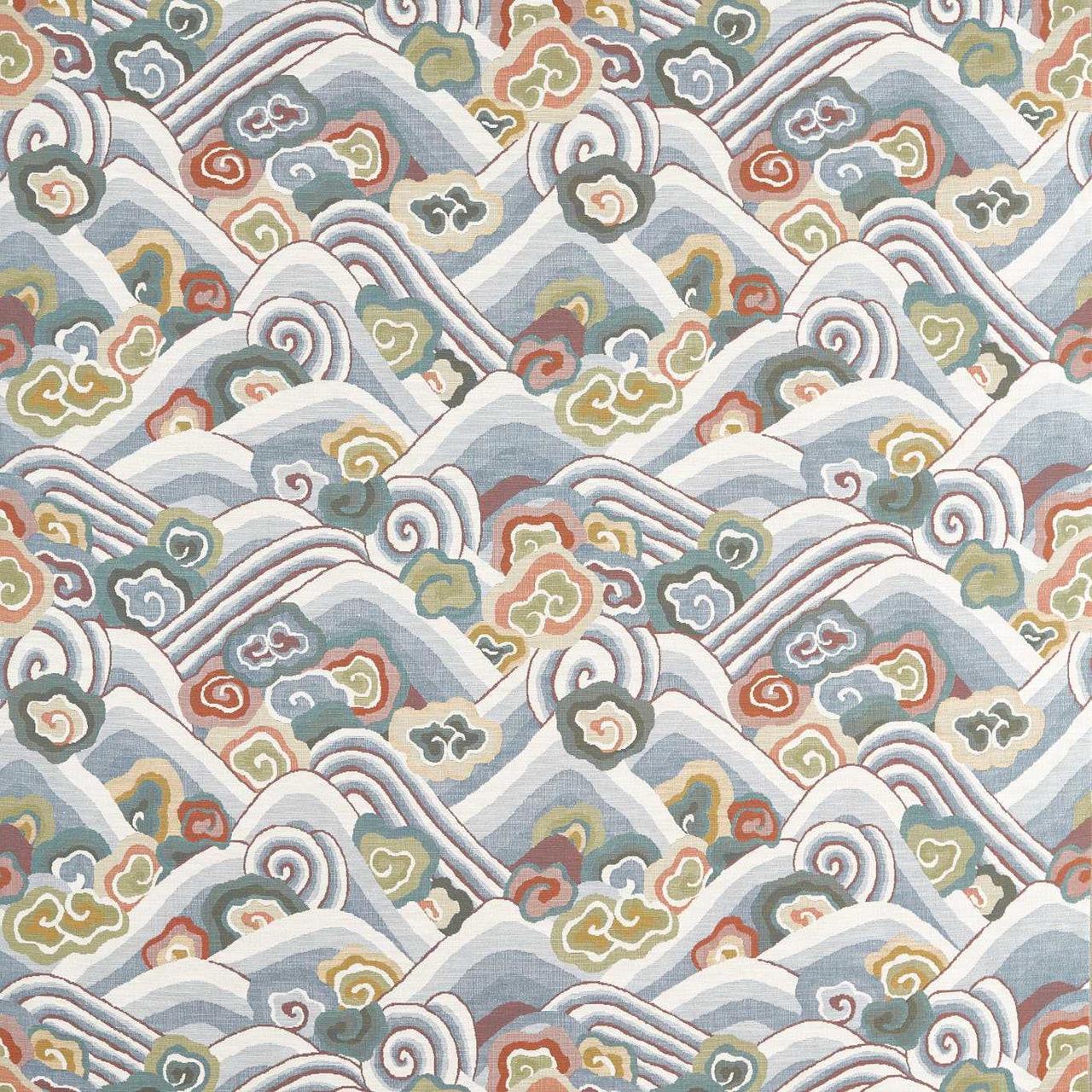 Kanagawa - Terracotta / Azul