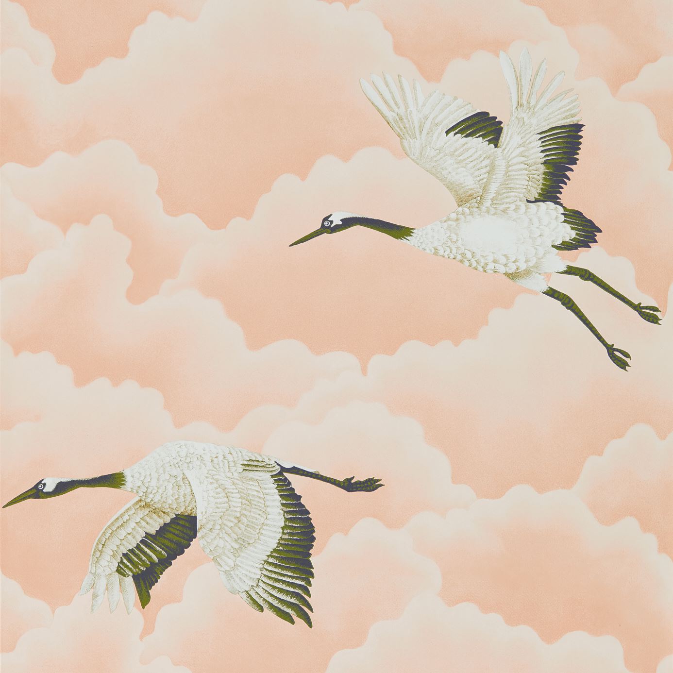 Cranes In Flight - Blush