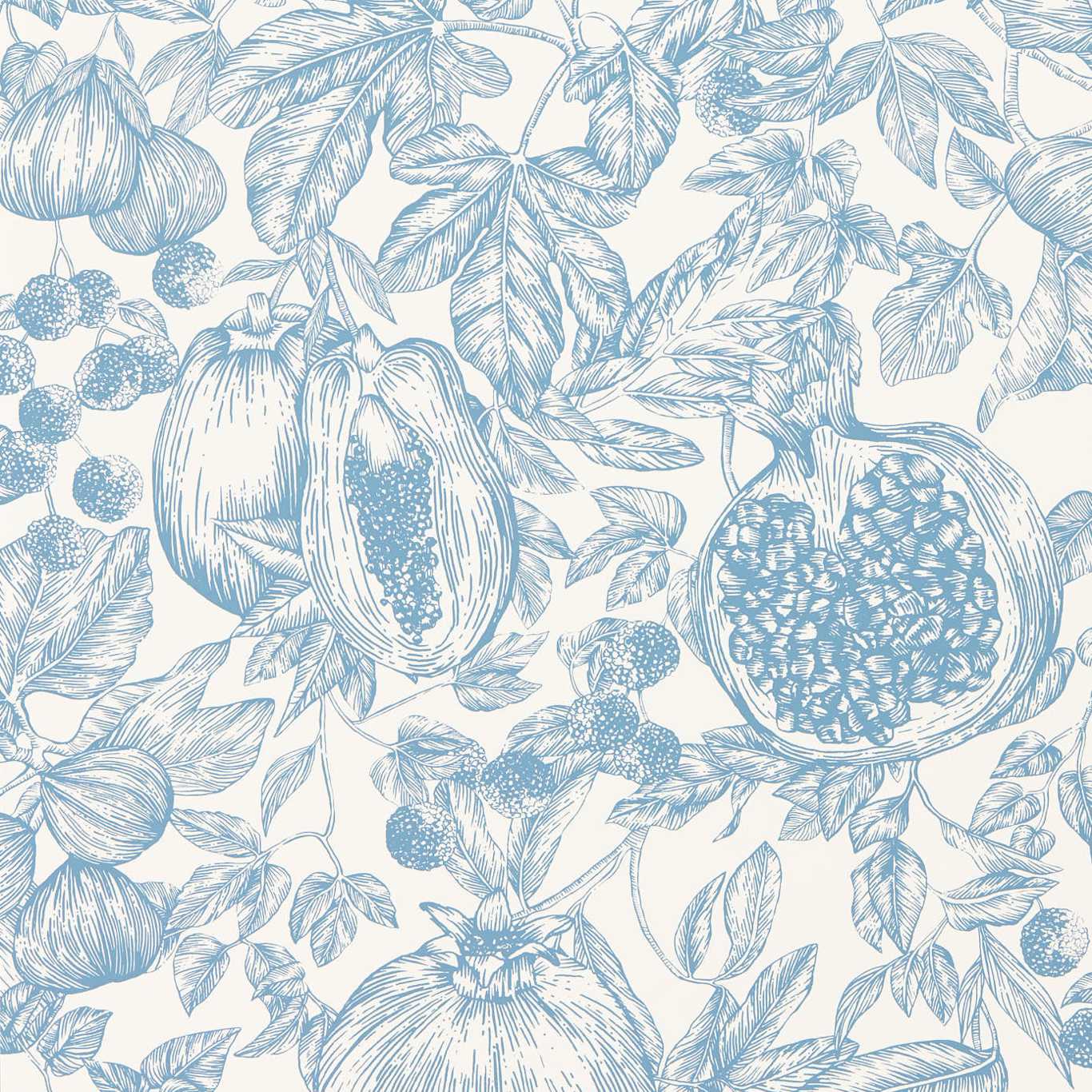 Melograno Wallpaper - Celestial / Fig Blossom