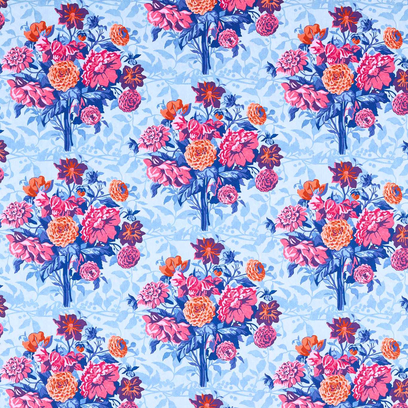 Dahlia Bunch - Lapis / Carnelian / Spinel