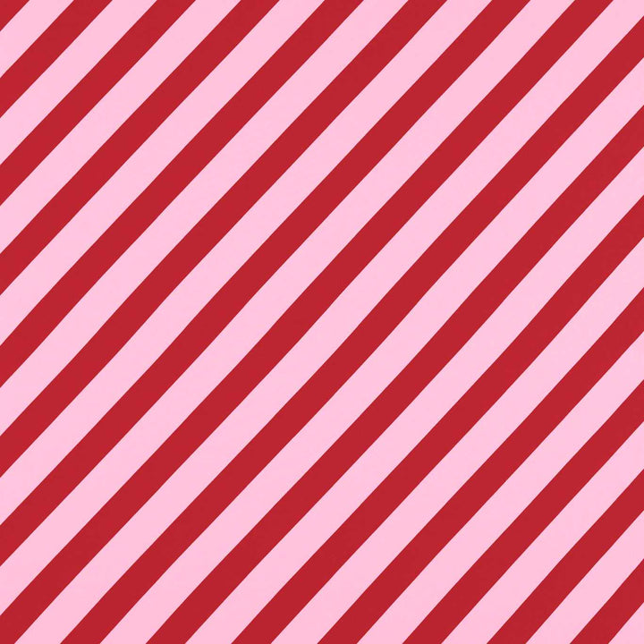 Paper Straw Stripe - Ruby / Rose