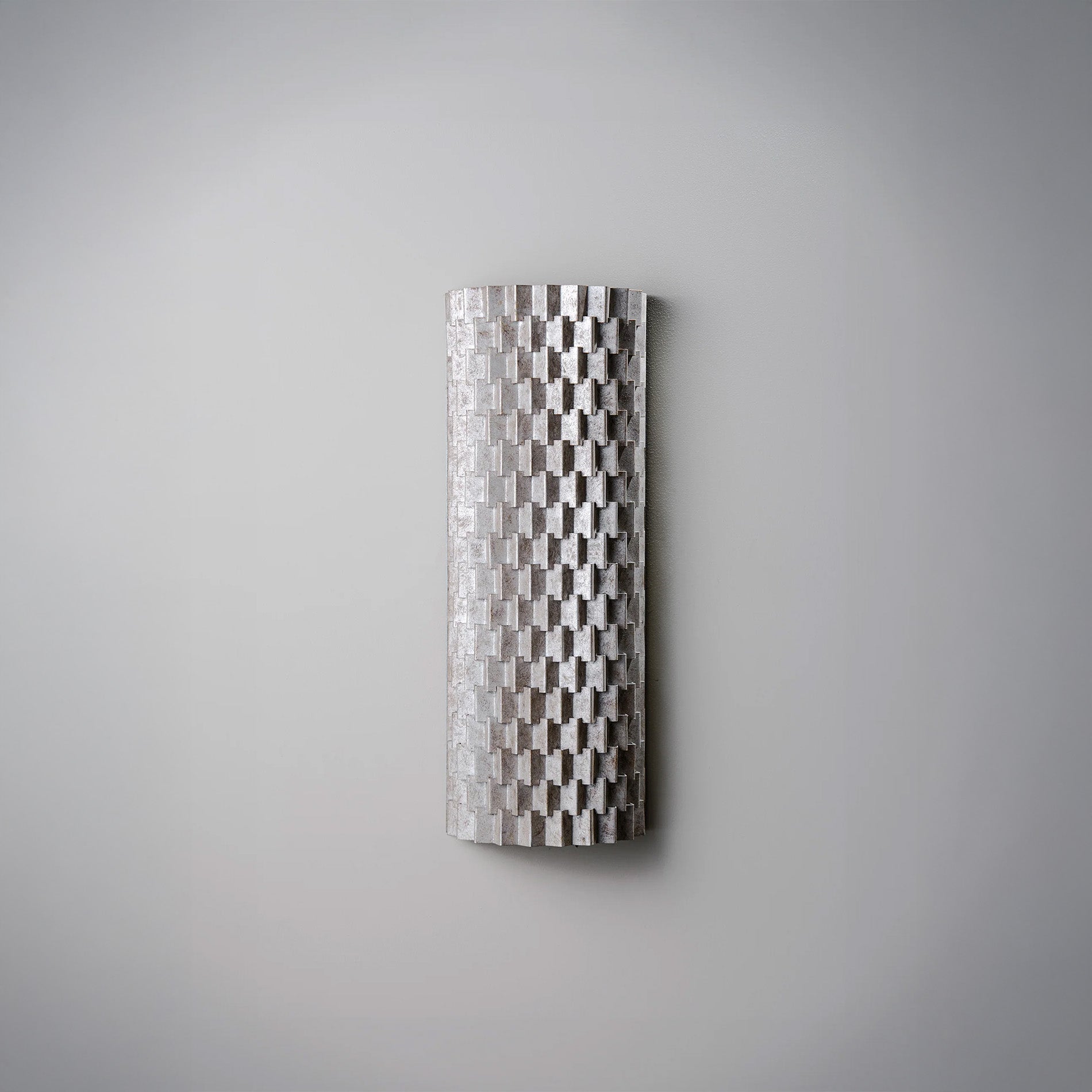 Large Escher Bathroom Wall Light - Decayed Silver