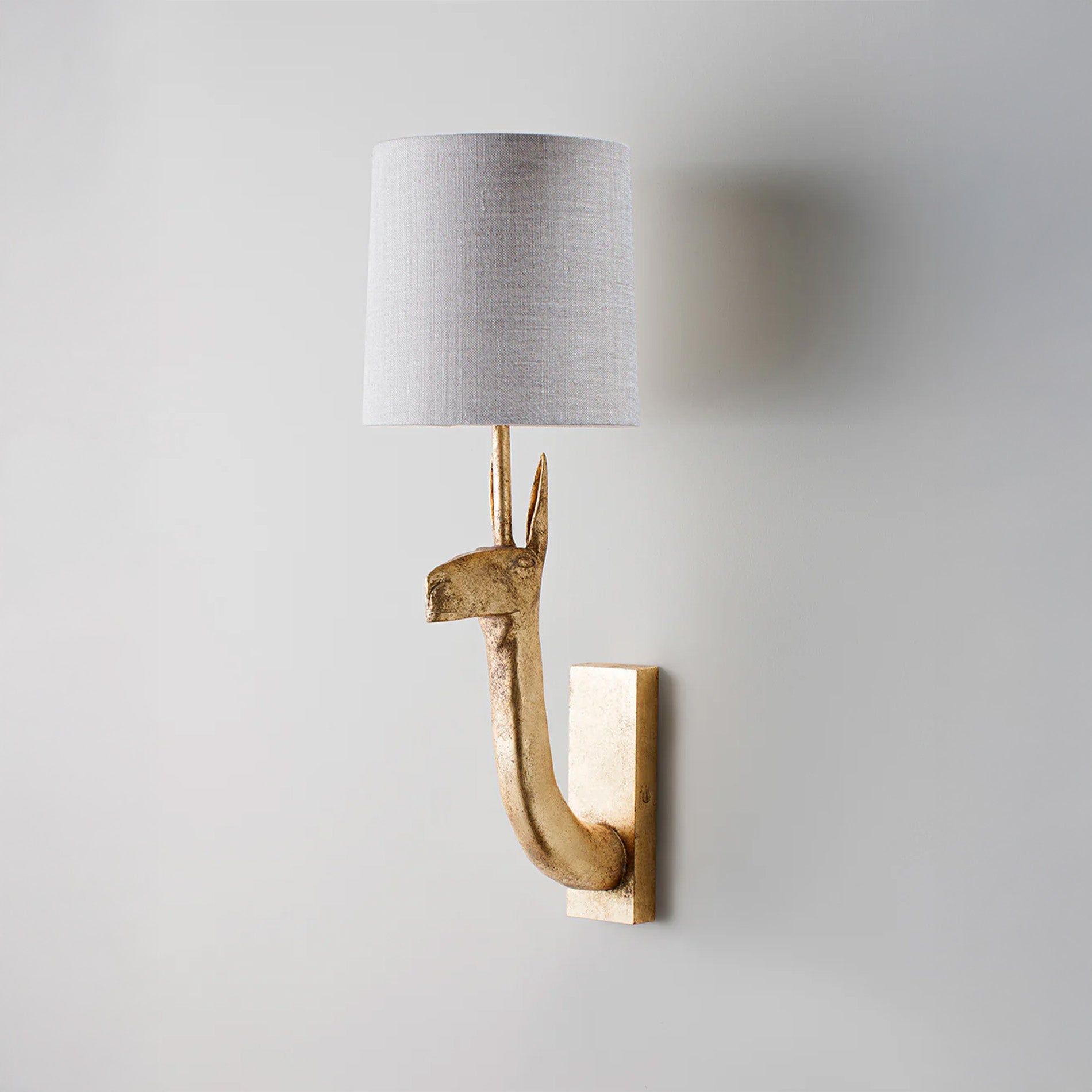 Llama Bathroom Wall Light - Decayed Gold