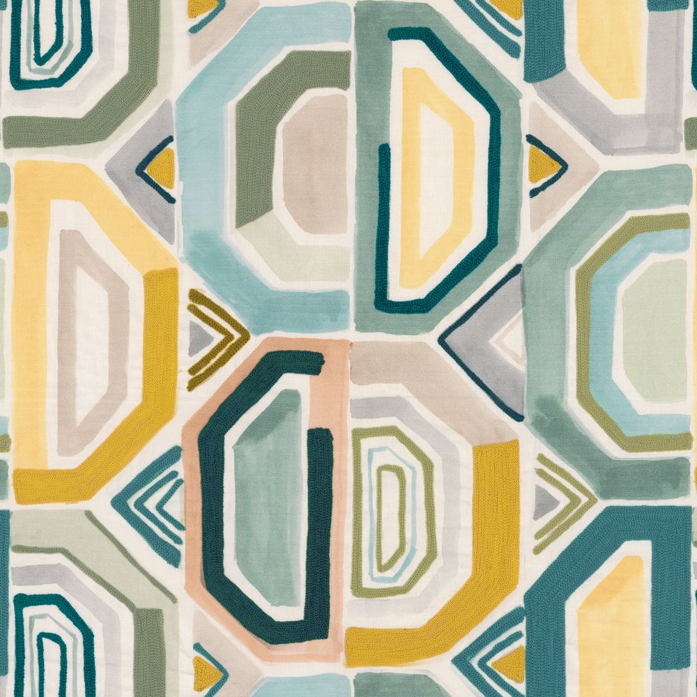 Mahlangu Celadon / Moutarde