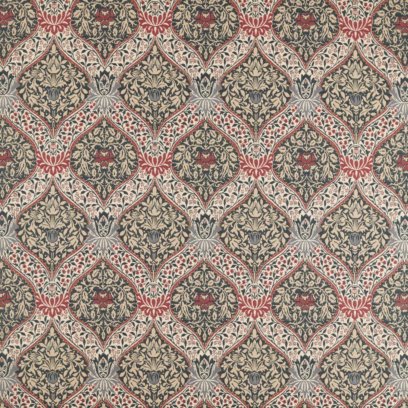 Norbury Weave - Slate / Plum