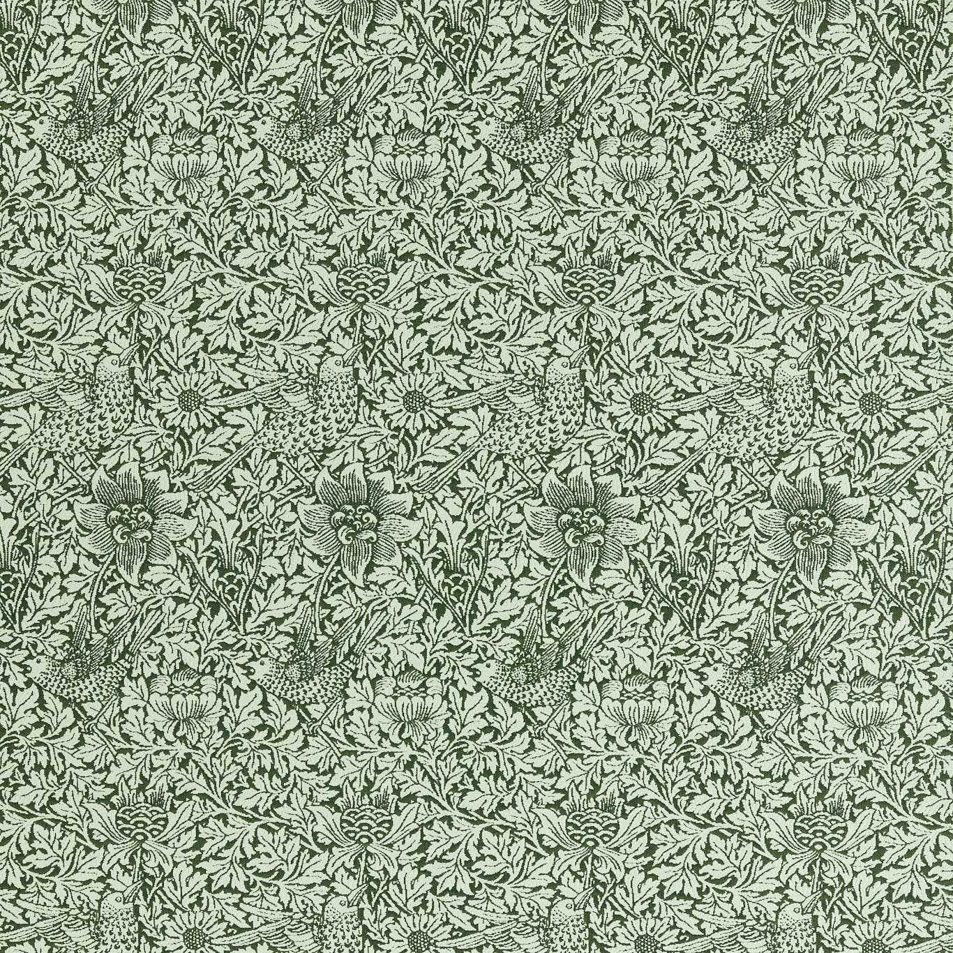 Bird & Anemone Weave - Teal