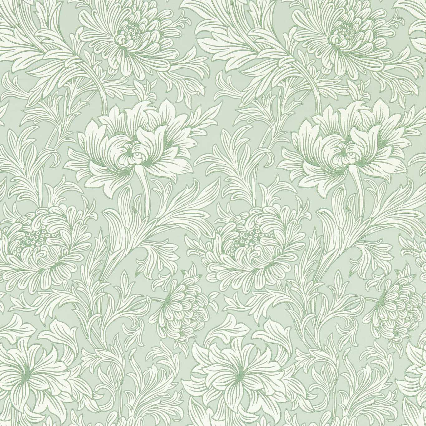 Chrysanthemum Toile - Willow