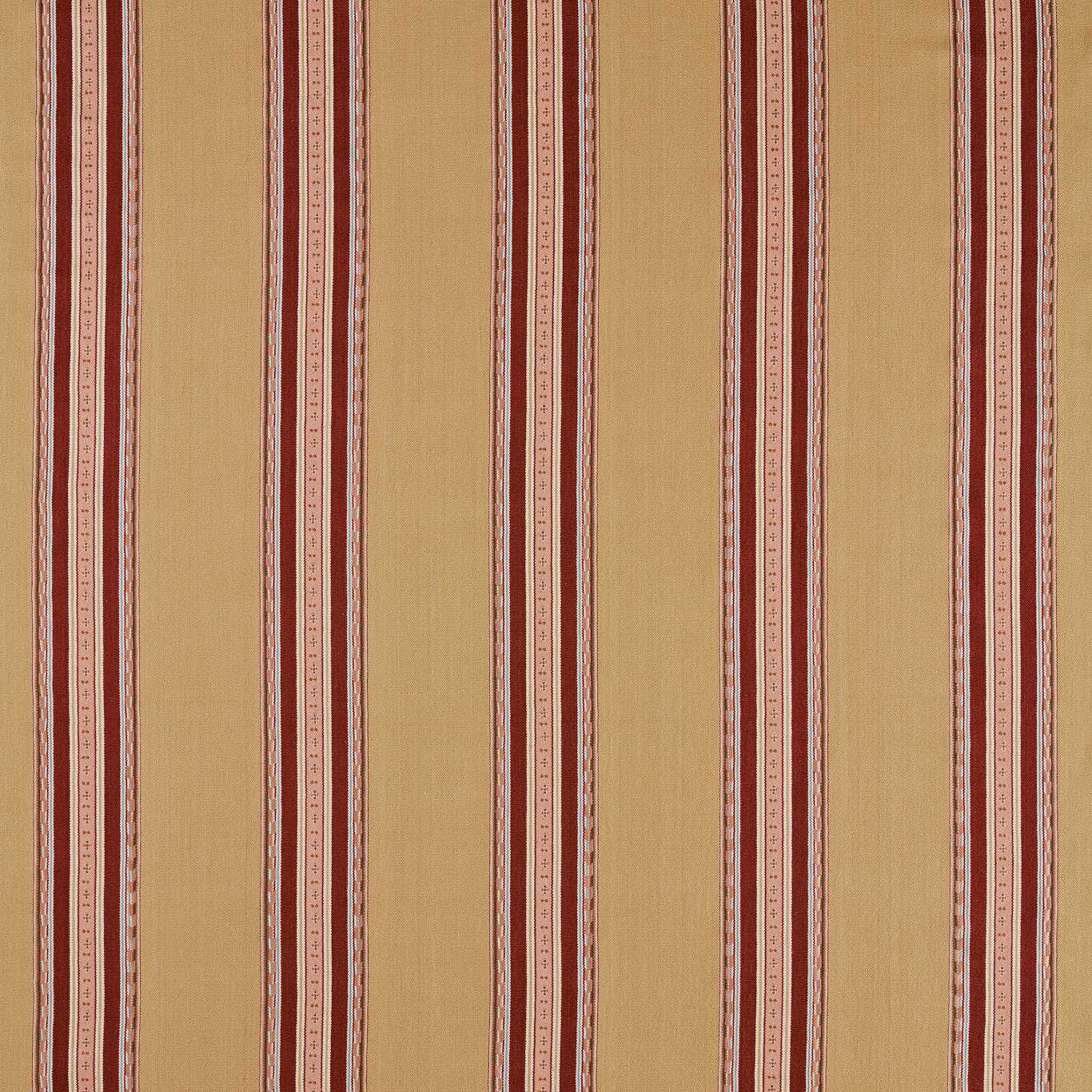 Pimlico Stripe - Ochre / Crimson
