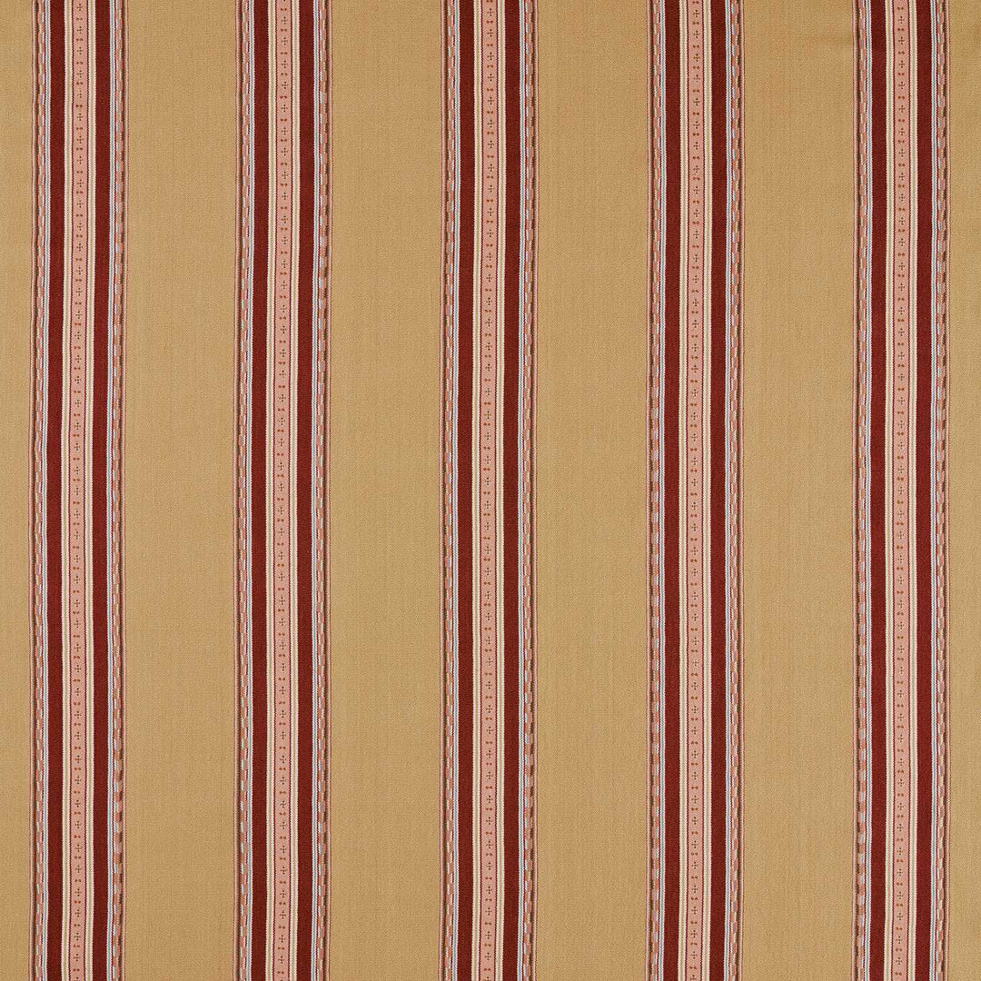 Pimlico Stripe - Ochre / Crimson
