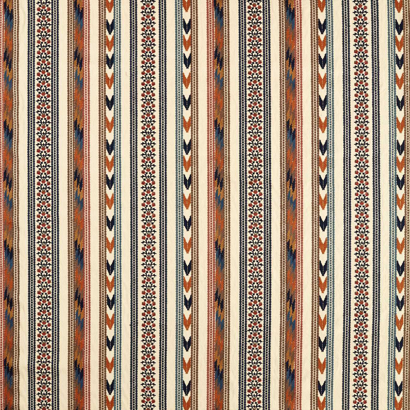 Bloomsbury Stripe - Russet / Indigo