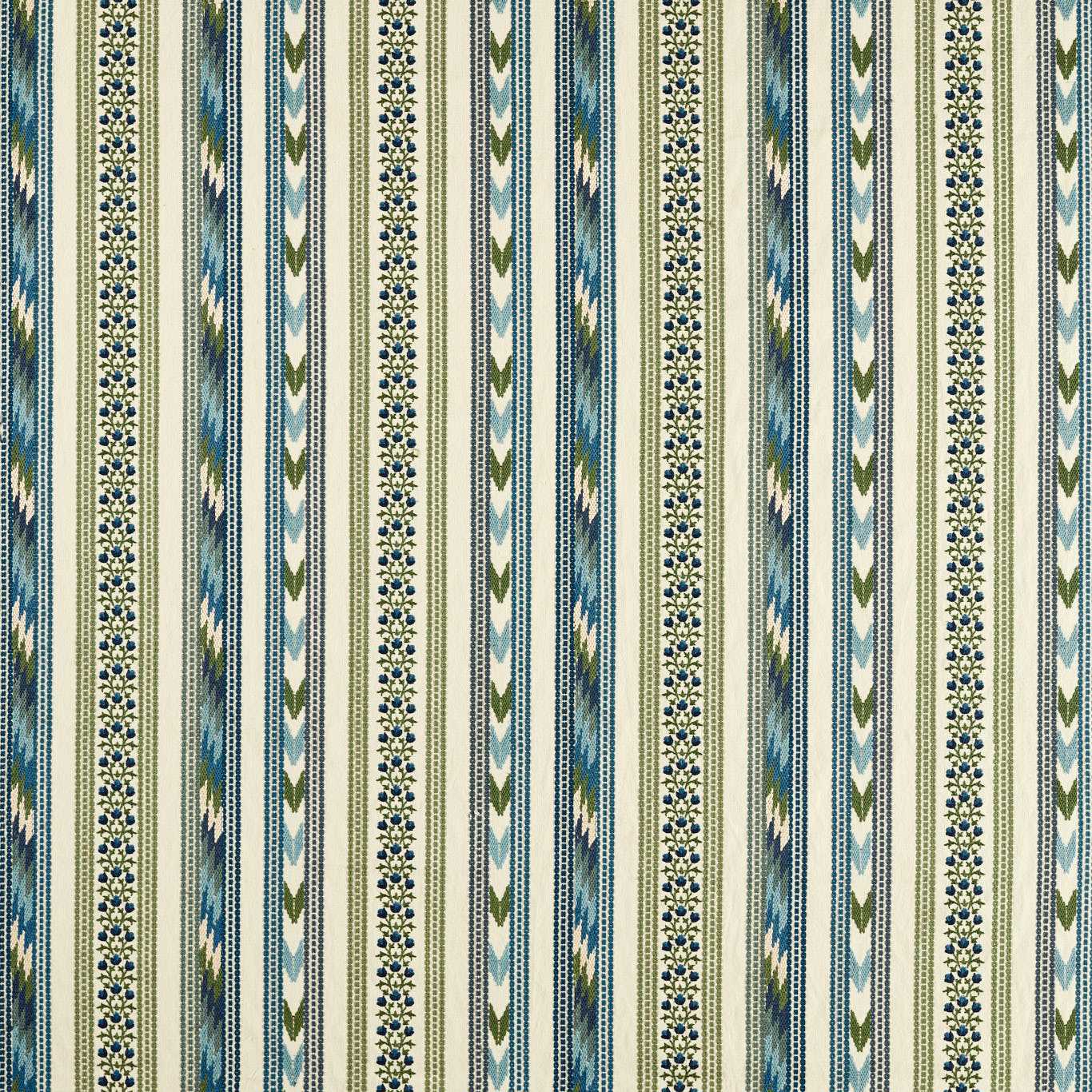 Bloomsbury Stripe - Woad / Thyme