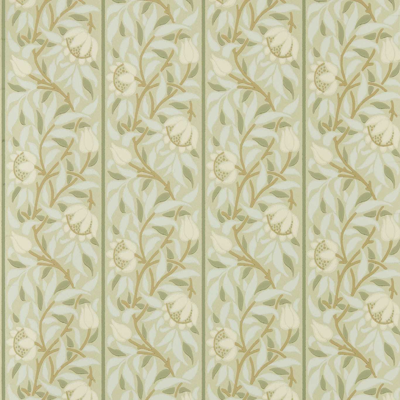 Peony Trellis - Sage Wallpaper