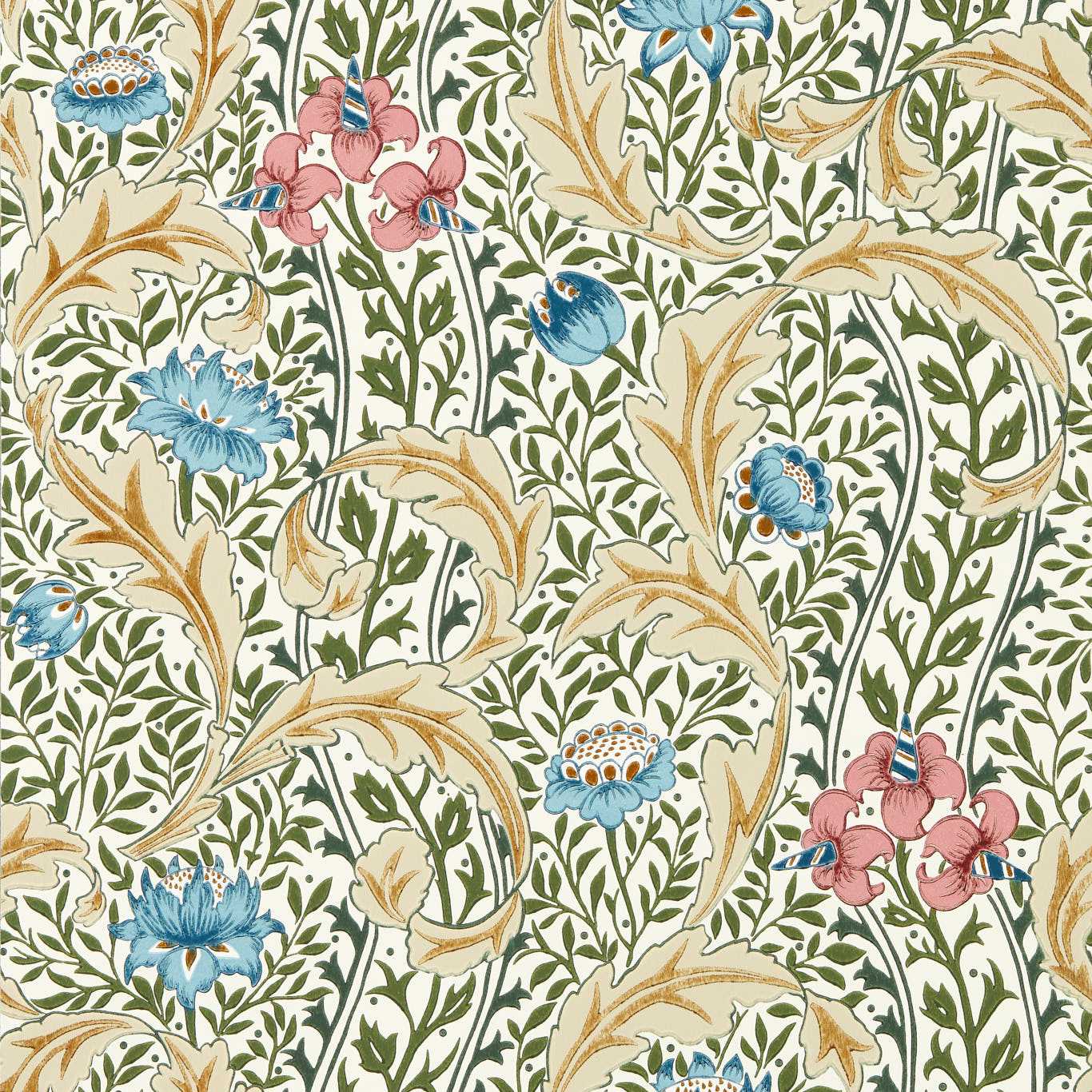 Wild Tulip & Vine - Multi Wallpaper