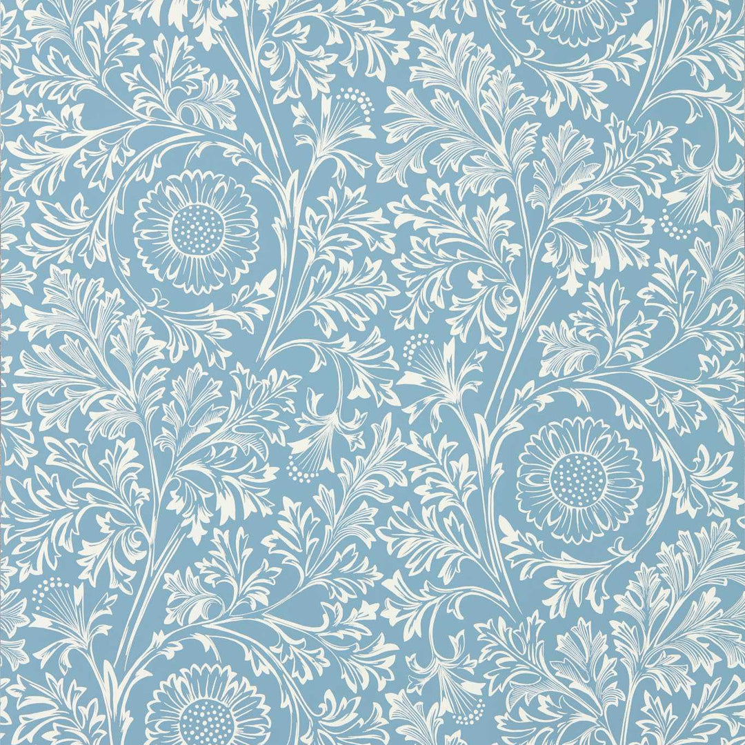 Chamomile - China Blue Wallpaper
