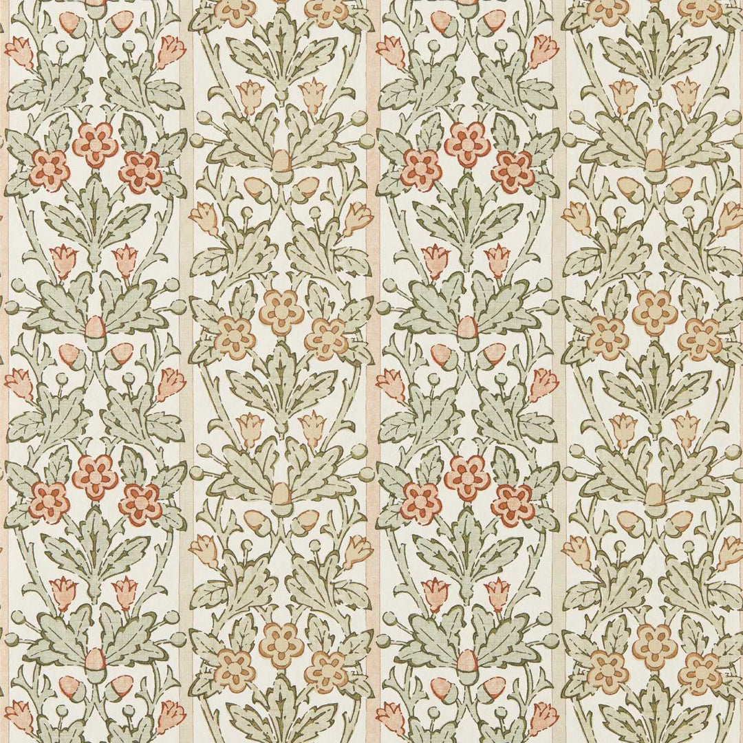 Oak & Blossom - Chestnut / Primrose Wallpaper