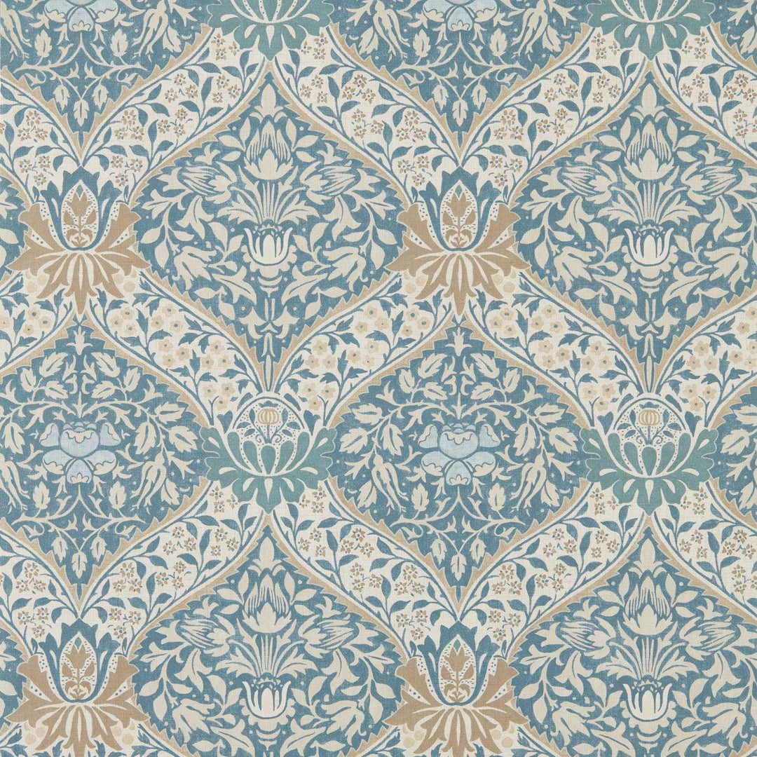 Norbury - Woad / Linen Wallpaper