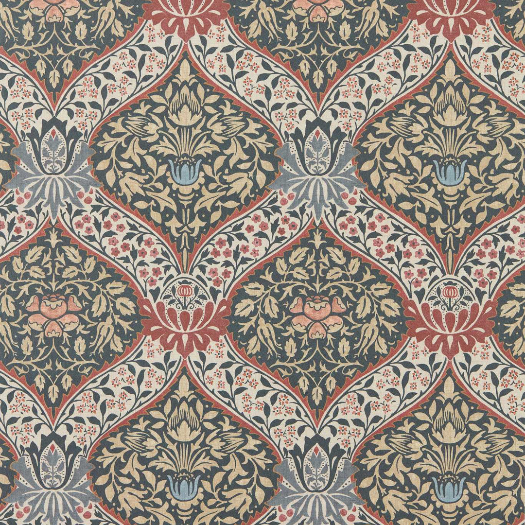 Norbury - Brick / Teal Wallpaper
