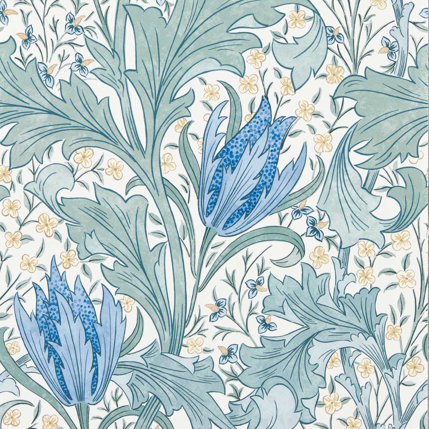 Lent Lily - Cornflower Blue Wallpaper