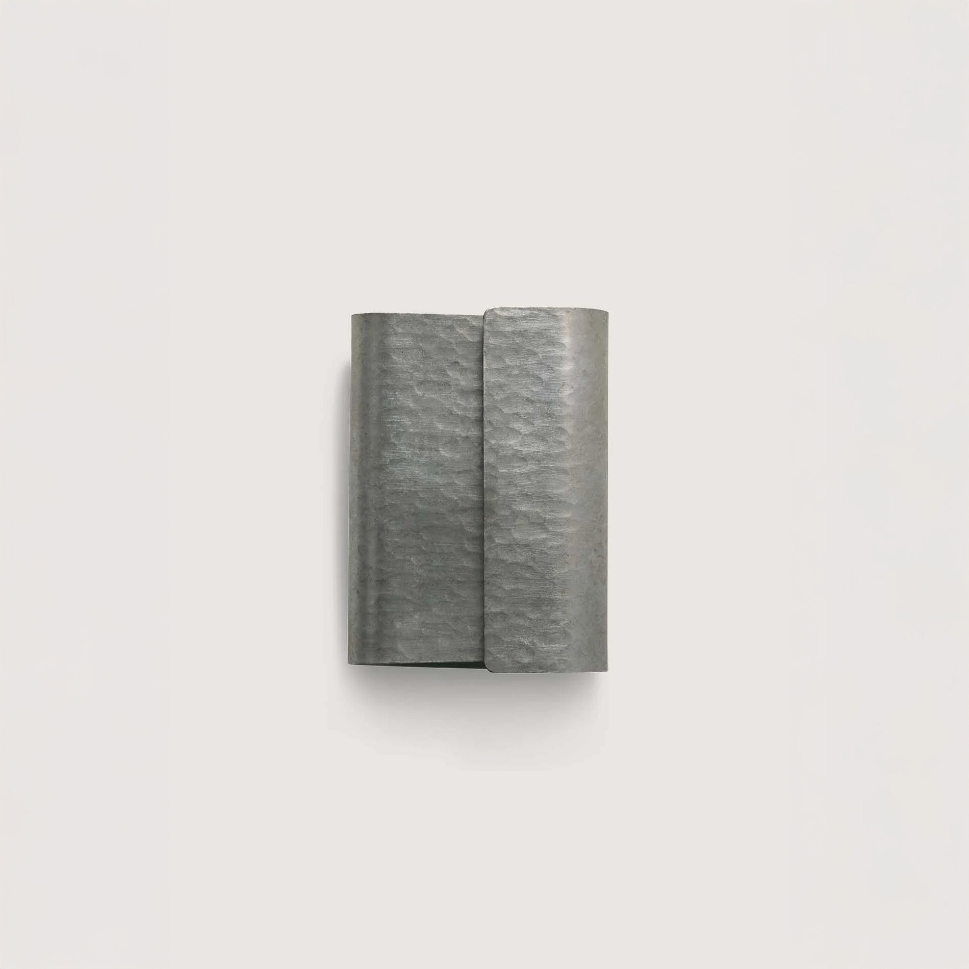 Metal Curl Wall Light - Burnished Silver