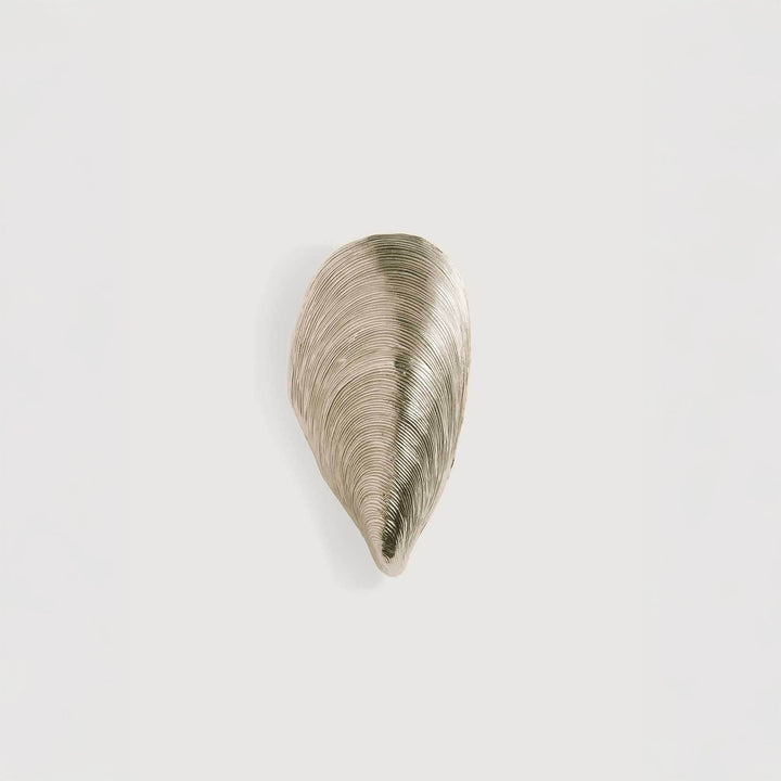 Mussel Shell Bathroom Wall Light - Nickel