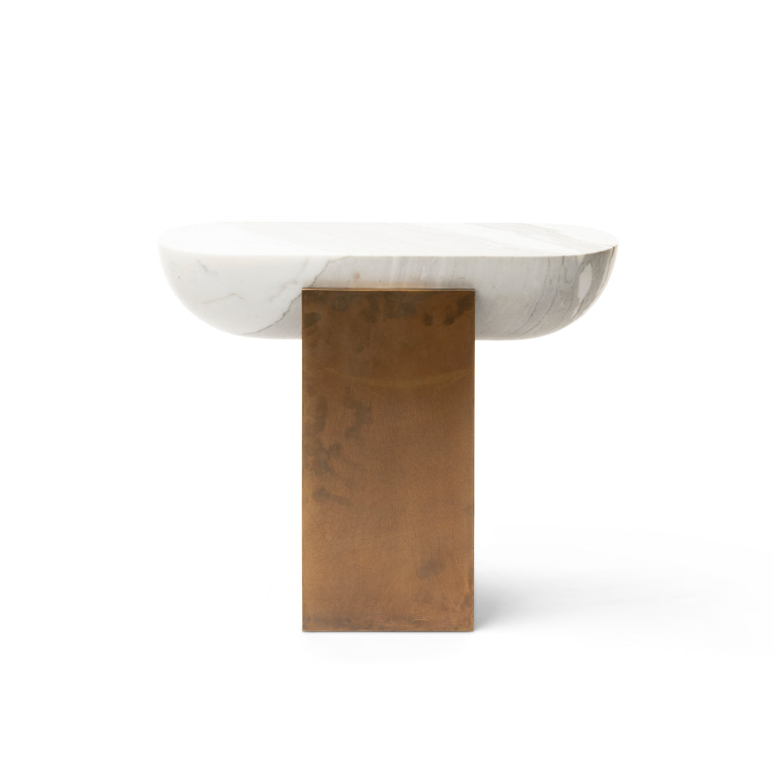 Pill Drink Table Marble / Brass
