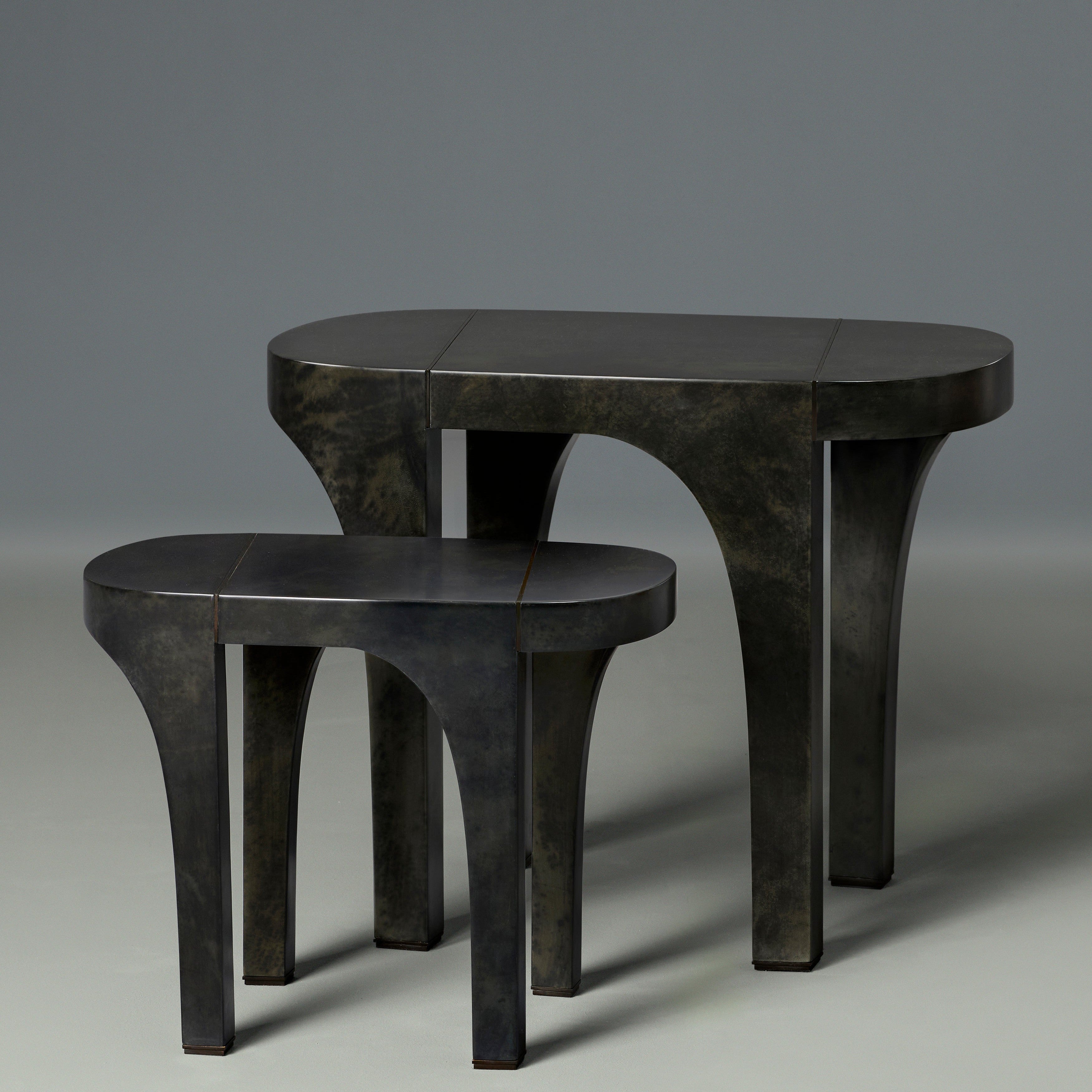 Portico Side Table, Small - Pepper Grey Parchment