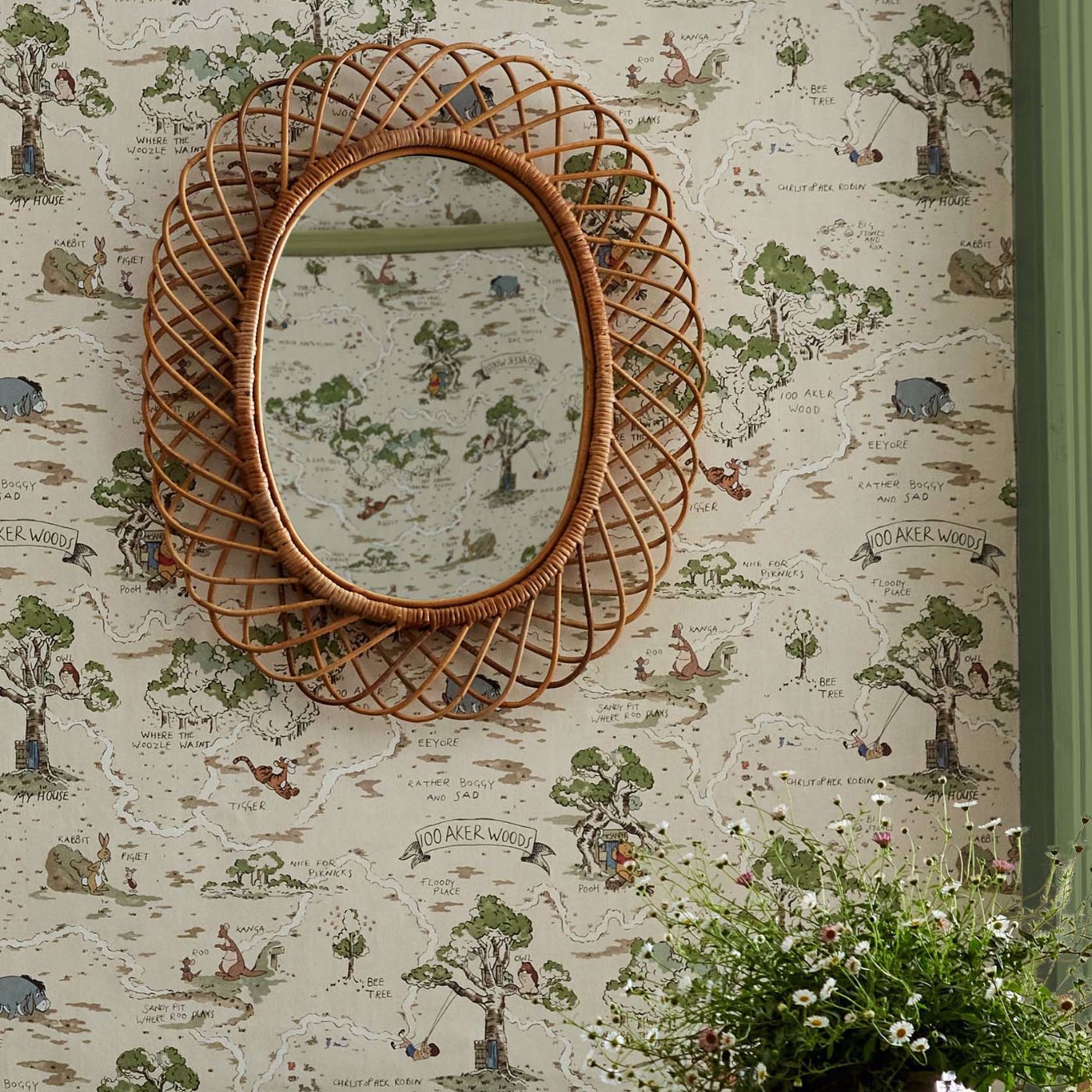Hundred Acre Wood Wallcovering - Cashew