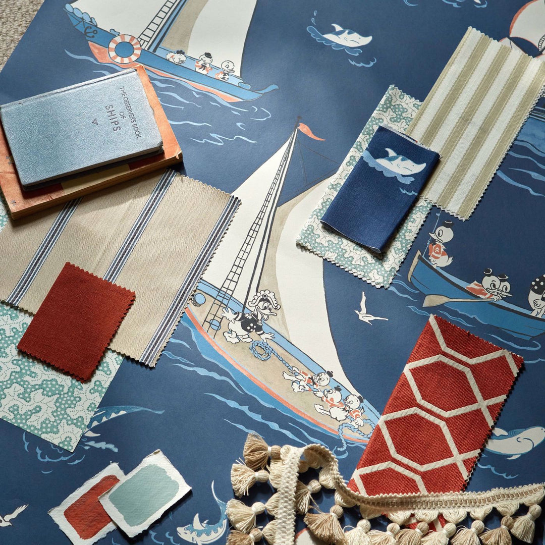 Donald Nautical Wallcovering - Night Fishing