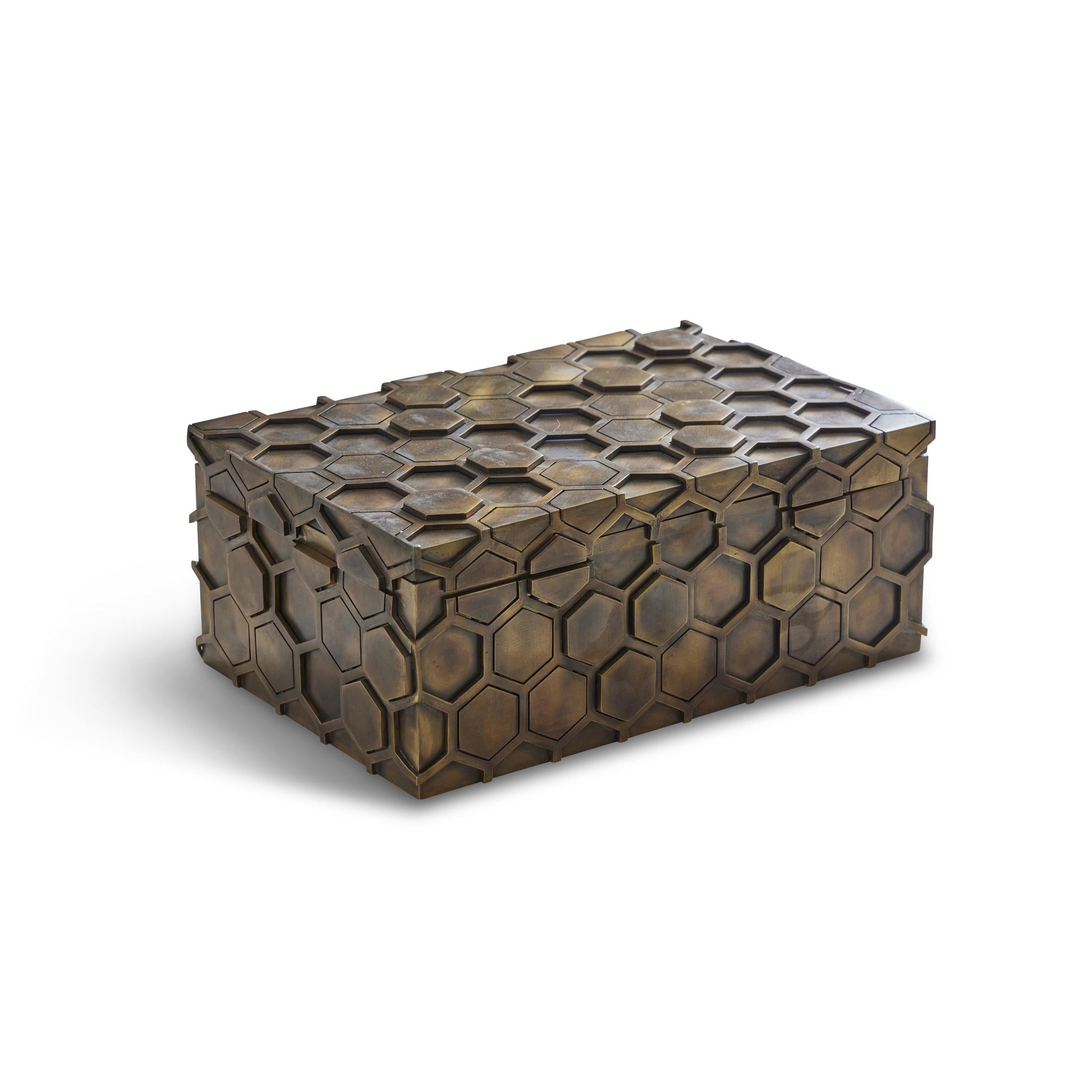 Honeycomb Brass Box
