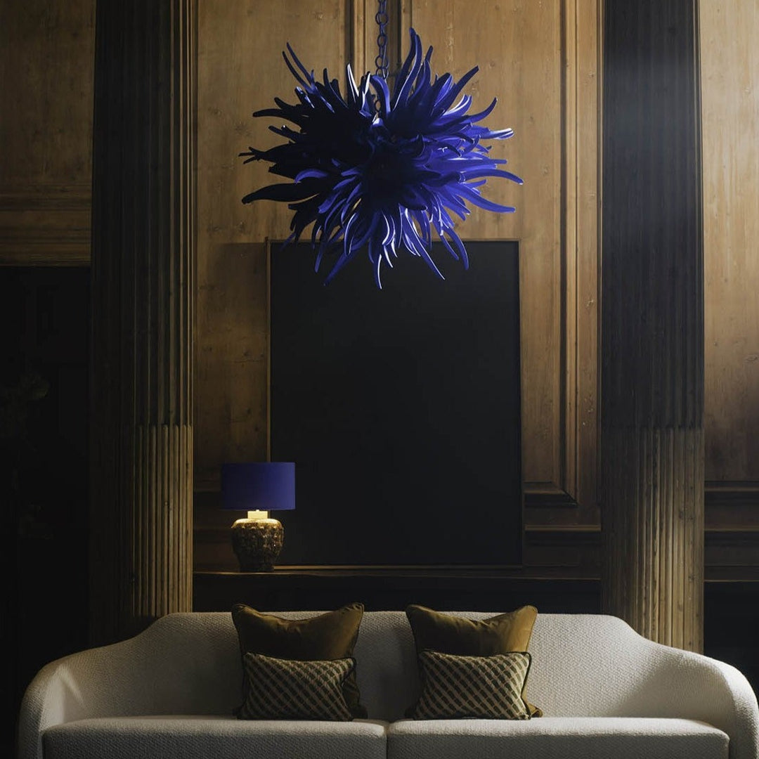 Urchin Chandelier - Electric Blue