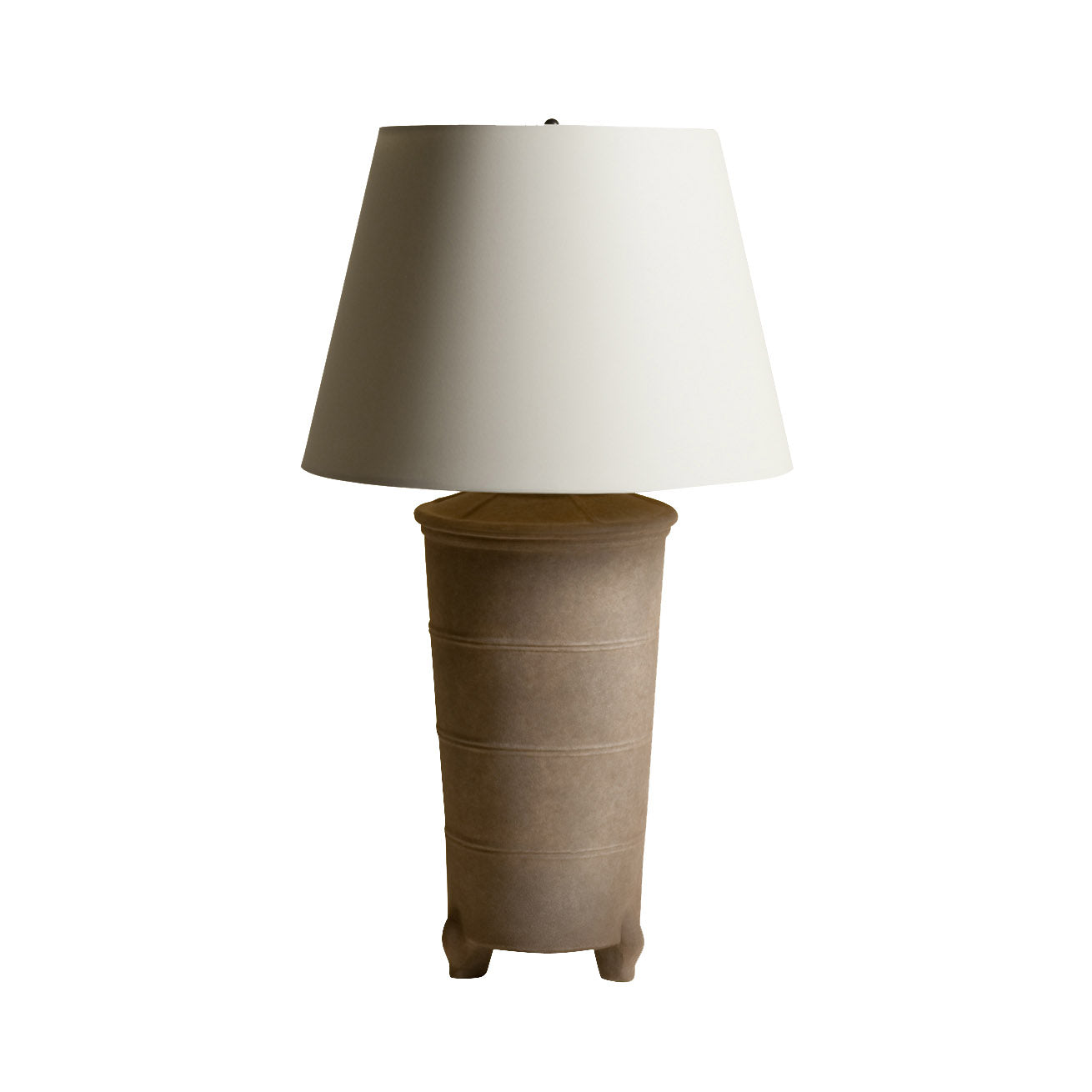 Chinese Ceramic Jar Lamp - Grey