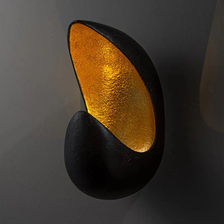 Caju Wall Light - Fired Copper with Bright Gold