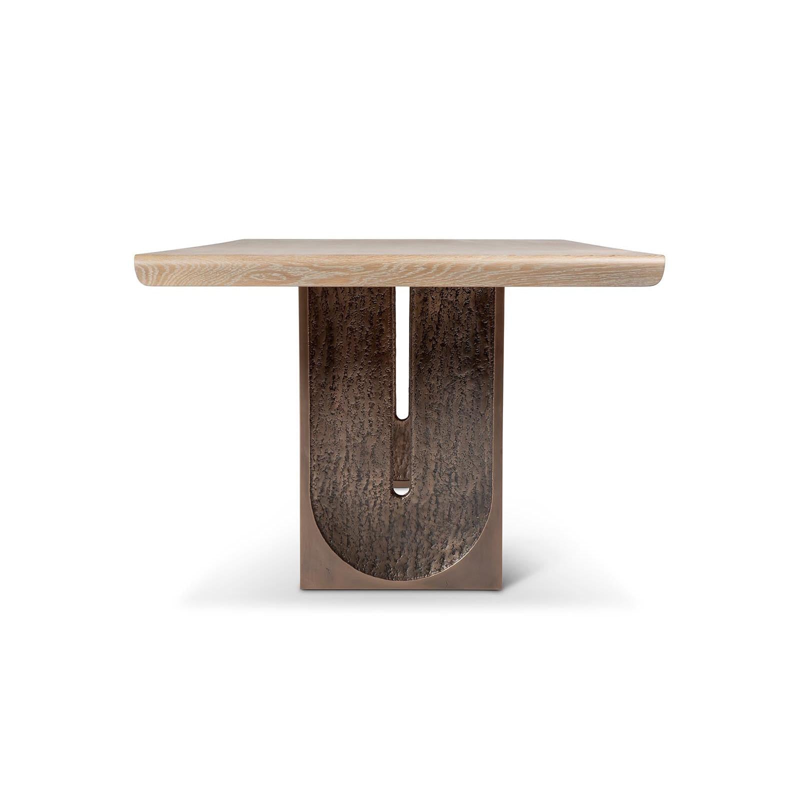 Cloister Dining Table - Bronze Base