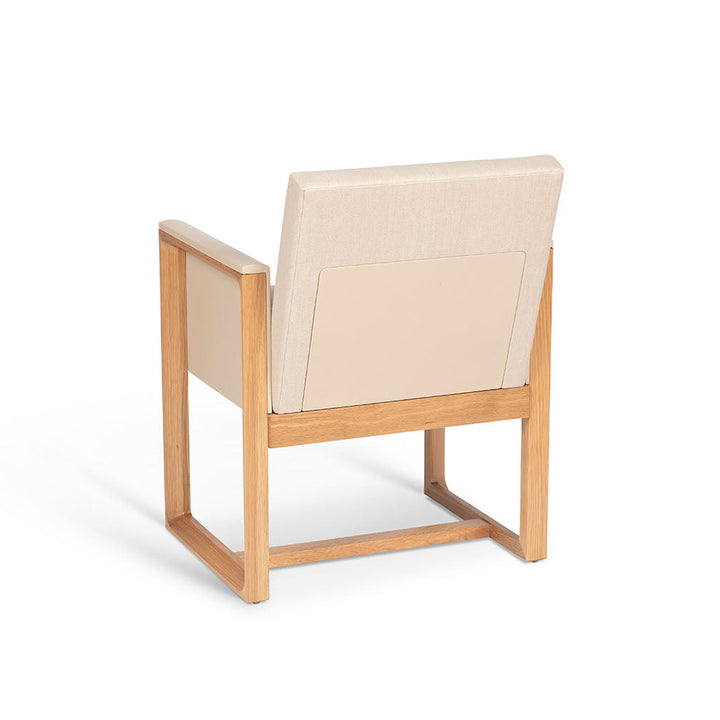 Seville Arm Chair - Leather Wrapped Sides