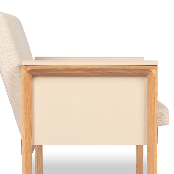 Seville Arm Chair - Leather Wrapped Sides