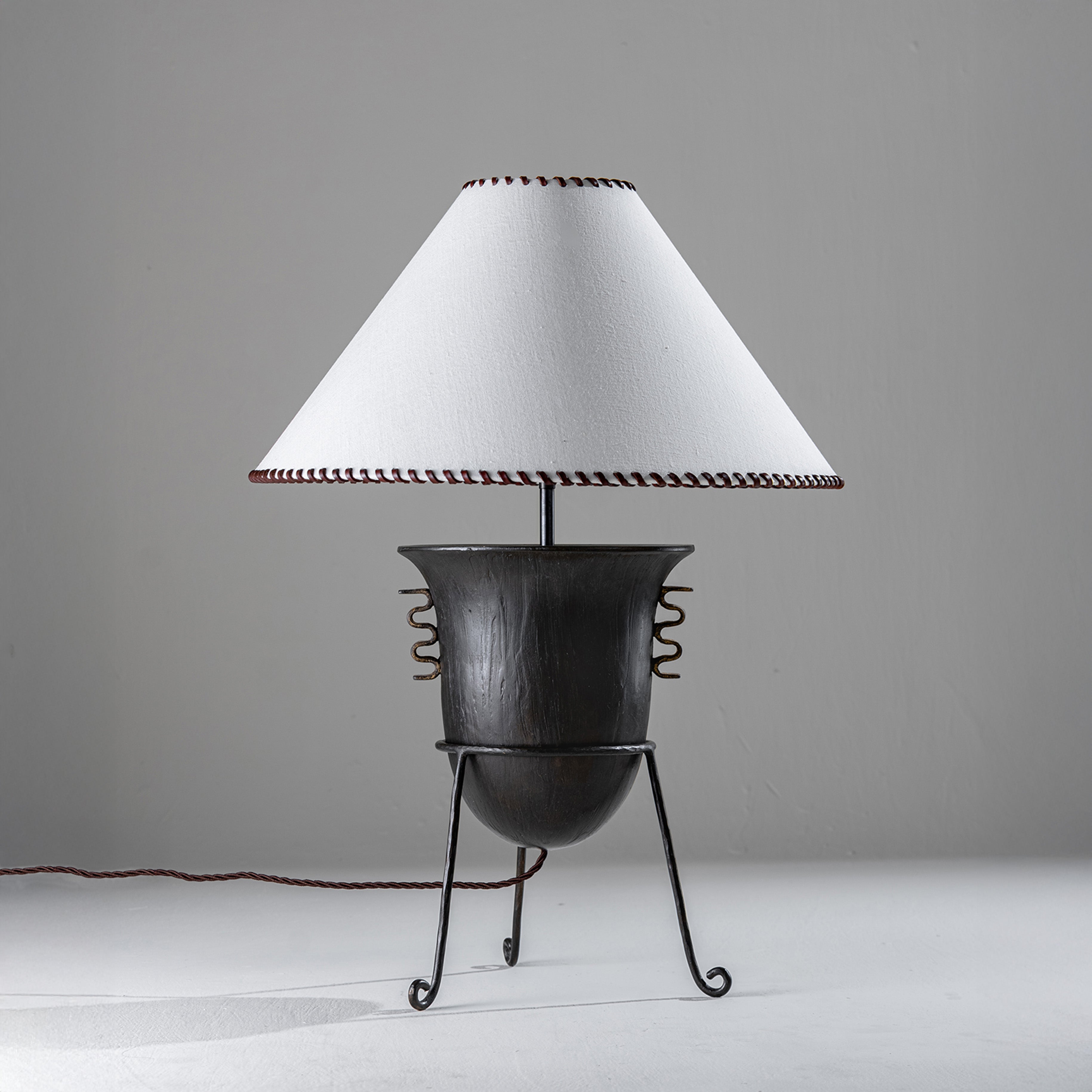 Etrusco Lamp - New Bronze and Distressed Gold