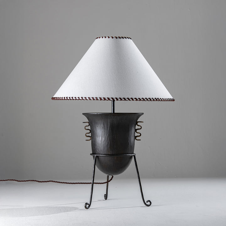 Etrusco Lamp - New Bronze and Distressed Gold