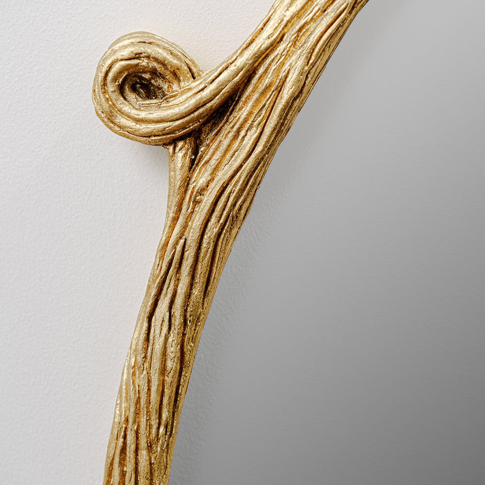 Jolly Mirror Round - Antique Gold