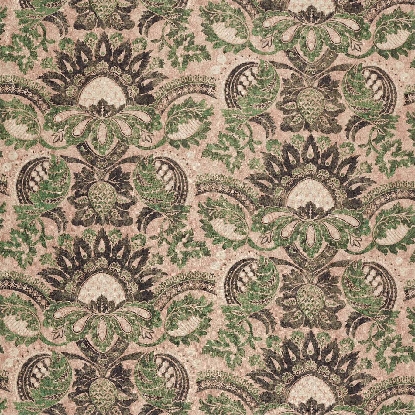 Pomegranate Print - Tuscan Pink / Huntsman Green