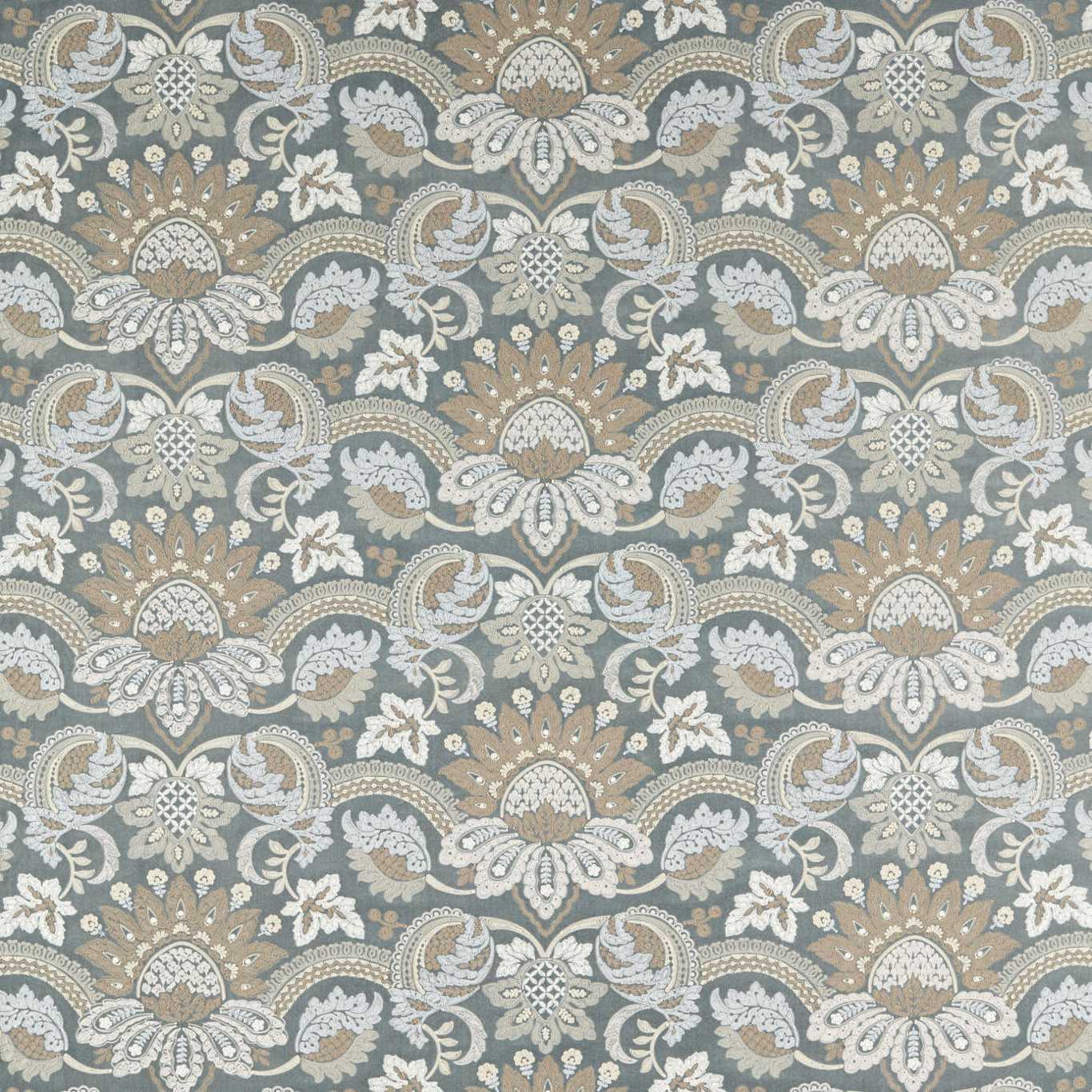 Pomegranate Velvet - Wedgwood Blue / Silver