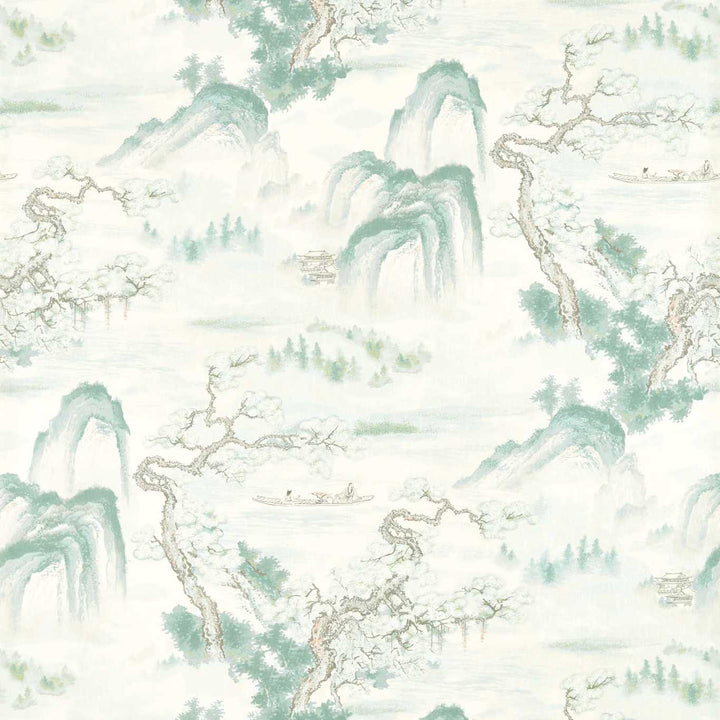 Floating Mountains Wallcovering - Mineral