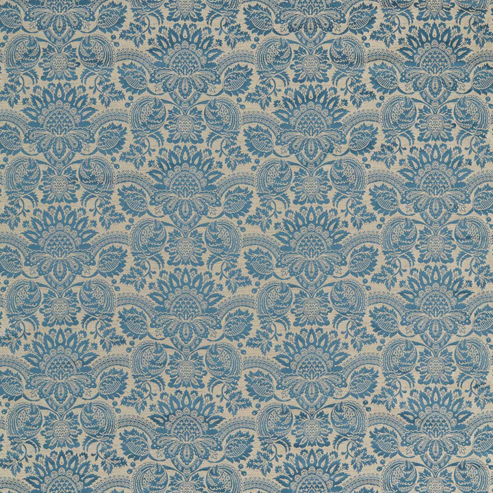 Pomegranate Brocatelle - Wedgwood Blue